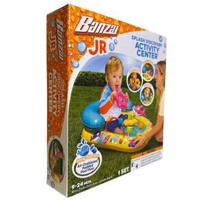 Banzai Jr Splash Discovery Activity Center Water Play Set 9-24 Months Baby Pool